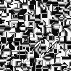 Circuit board seamless vector background