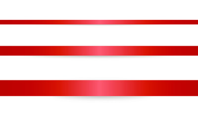 Band Banner Rot verschiedene Größen