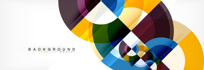 Vector circular abstract background