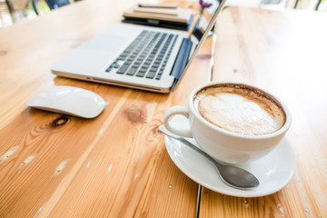 Business office table. Selective focus.