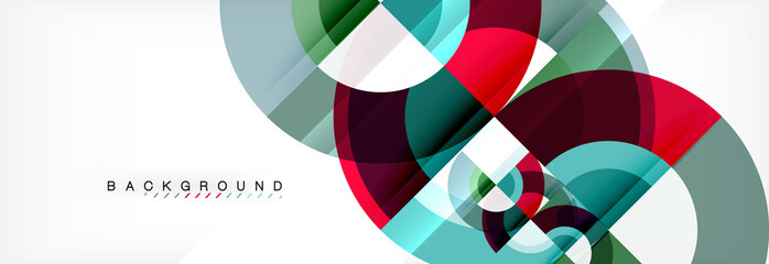 Vector circle abstract background