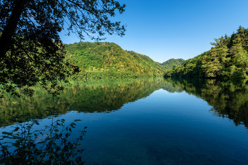 Lago di Levico (Lake), Levico Terme, Trentino Alto Adige, Italy 