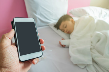 Hand hold smart phone