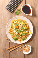 fried rice and soy sauce