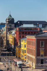 Oslo city skyline in summer sunny day Norway
