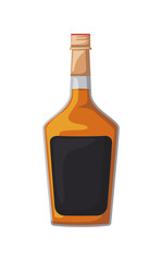alcoholic beverage bottle icon vector illustration design