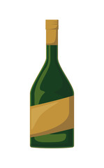 alcoholic beverage bottle icon vector illustration design