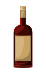 alcoholic beverage bottle icon vector illustration design