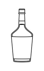 alcoholic beverage bottle icon vector illustration design