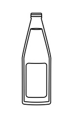 alcoholic beverage bottle icon vector illustration design