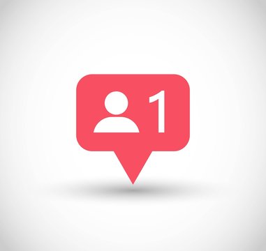Social Media followers, comments, likes vector set