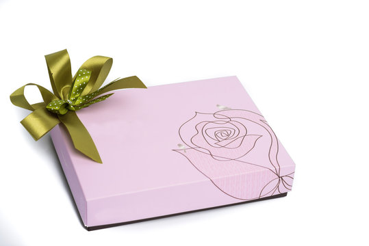 Colorful gift party box ornament
