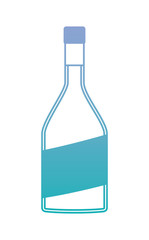 alcoholic beverage bottle icon vector illustration design