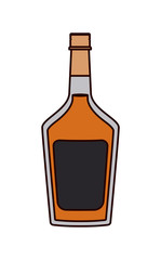 alcoholic beverage bottle icon vector illustration design