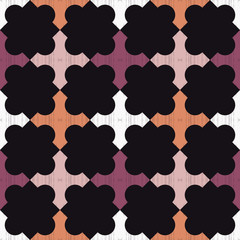 Seamless abstract geometric pattern. Mosaic texture. Brushwork. Hand hatching. Scribble texture. Textile rapport.