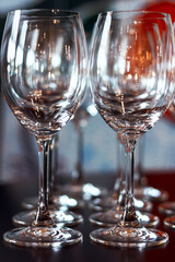 many glasses of wine