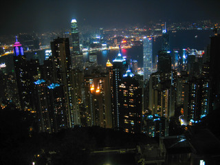 Fototapeta na wymiar Hong Kong. Rascacielos de Hong Kong, China