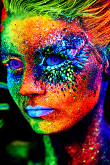 close up UV portrait 