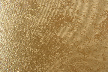 gold brocade fabric close-up natural linens creases padding oriental luxury shiny threads vintage organza curtains background for decor textured material uneven surface silk