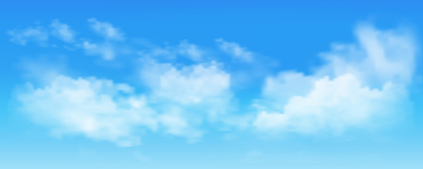 Bue sky background with tiny clouds