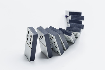 Closeup of domino game