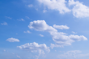 Beautiful blue sky with clouds