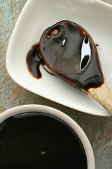 molasses treacle in dish