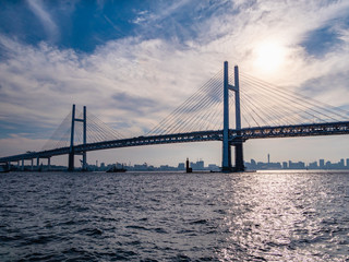 神奈川県 横浜市 ベイブリッジ 横浜港