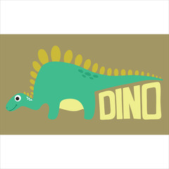 Cute dino illustration