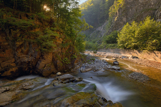 Waterfall in National Park, Romania