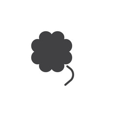 Clover leaves vector icon. filled flat sign for mobile concept and web design. Shamrock flower simple solid icon. Symbol, logo illustration. Pixel perfect vector graphics