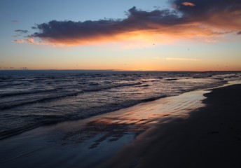 Fototapeta premium Beautiful red sunset.