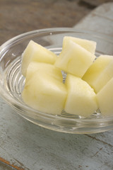 prepared melon fruit