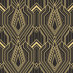 Abstract art deco seamless modern tiles pattern