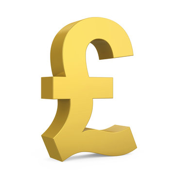 Pound Currency Sign Isolated