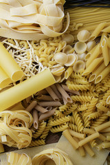 mixed dried pasta varieties