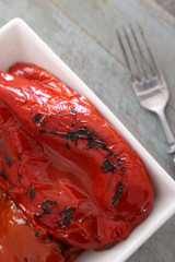 red bell pepper char grilled