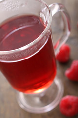 raspberry tea infusion