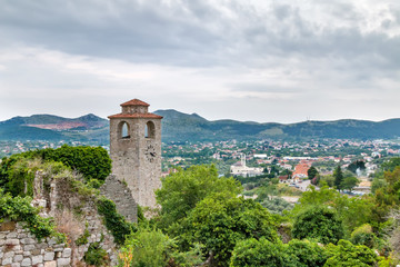 Clock Tower and Ruins in Bar, Montenegro