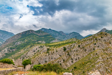 Naklejka premium Mountains near Bar, Montenegro