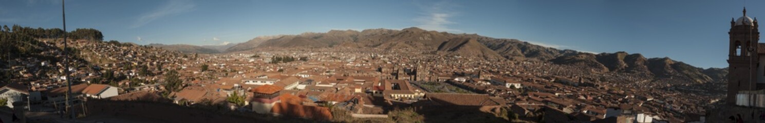 Fototapeta na wymiar Ville de Cuzco Vue Panoramique