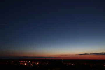 Dark Blue Sky After Sunset