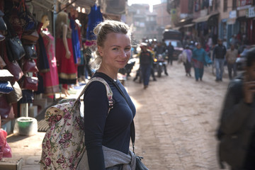 street of the city of Kathmandu
