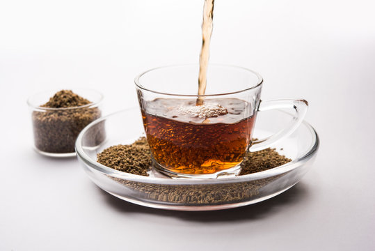 Ajwain Chai / carom seeds Tea  also known as Trachyspermum ammi extract which is good for health, skin and for weight loss