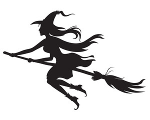 Halloween witch silhouette