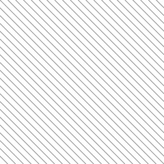 Vector stripes seamless pattern. Thin diagonal lines texture, black and white