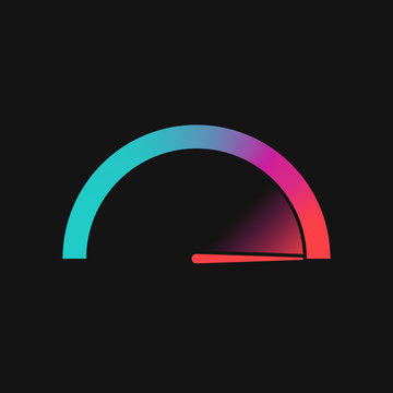 Colorful Speedometer Logo