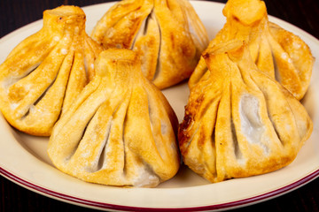 Roasted meat khinkali