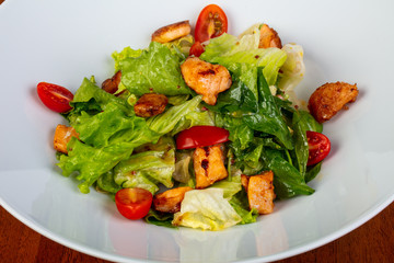Delicious salmon salad