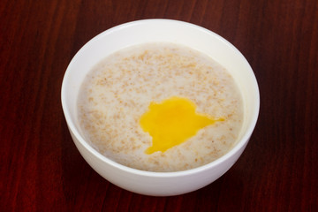 Oatmeal with butter